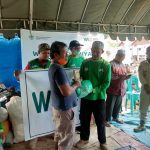 Penyerahan bantuan kepada korban kebakaran di Tolitoli