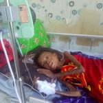 Ananda Dion penderita Gizik Buruk di Donggala yang kini telah ditangani oleh RSUD Donggala. Foto: Ist