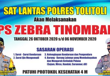 Hati-Hati, Ini Sasaran Operasi Zebra Tinombala 2020 di Toli-Toli