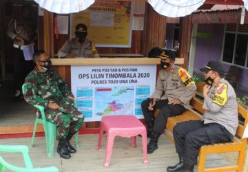 Kapolres Touna Tinjau Pos Pam Natal Dan Tahun Baru