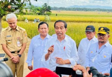 Dampingi Presiden Panen Raya, Mentan Pastikan Kebutuhan Beras Nasional Aman