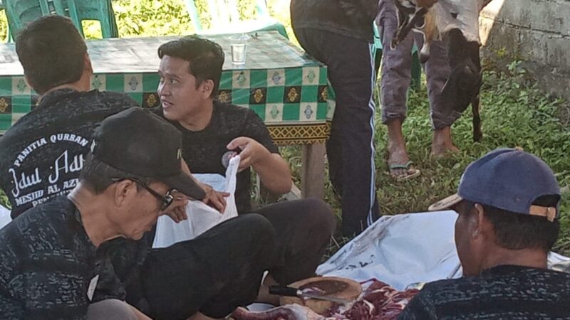 Idul Adha 1444 H, Yayasan Masjid Al-Azhar Pengawu Sembelih 6 Ekor Sapi dan 3 Ekor Kambing 