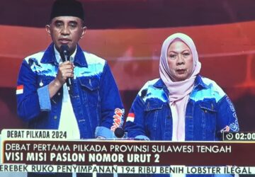 Debat Publik Pertama Pasangan Cagub – Cawagub Sulteng: Anwar Hafid-Reny Lamadjido Tegaskan Eksploitasi SDA Harus Sejalan dengan Pelestarian Lingkungan