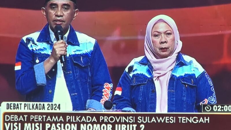 Debat Publik Pertama Pasangan Cagub – Cawagub Sulteng: Anwar Hafid-Reny Lamadjido Tegaskan Eksploitasi SDA Harus Sejalan dengan Pelestarian Lingkungan
