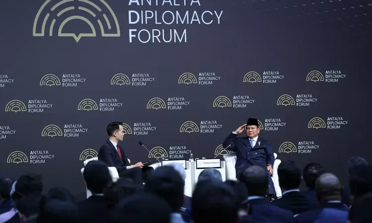 Presiden Prabowo di Forum Diplomasi Antalya: Indonesia Siap Sekolahkan dan Rawat Anak Palestina