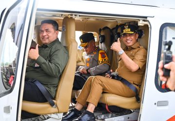 Tinjau Pelaksanaan PSU, Gubernur Anwar Hafid dan Kapolda Terbang ke Banggai