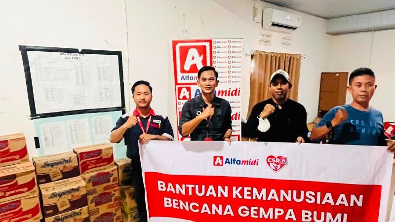 Ringankan Beban Korban Pascagempa di Kabupaten Sigi, Alfamidi Palu Distribusikan Logistik ke Desa Kaleke