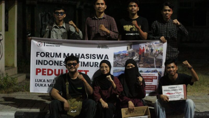 Peduli Bencana, FORMIT Galang Dana di Kota Palu untuk Korban Bencana NTT
