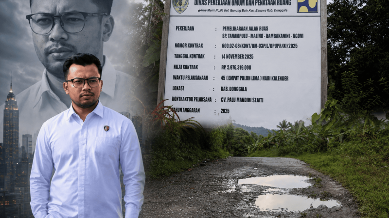 Proyek Jalan Rp5,9 Miliar Tanampulu-Malino-Bambakanini-Ngovi Masuk Lidik Polres Donggala