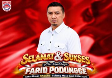 Farid Podungge Nahkodai PABERSI: Dari Sulteng Kita Bisa